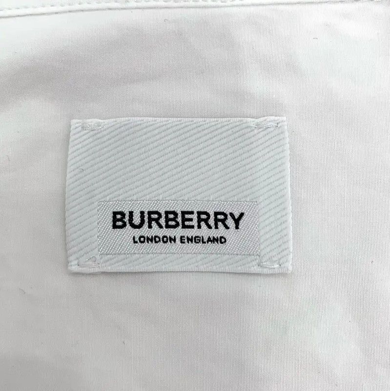 Burberry Burberry Men's White Cotton Long Sleeve Shirt Size US M / EU 48-50 / 2 - 5 Thumbnail