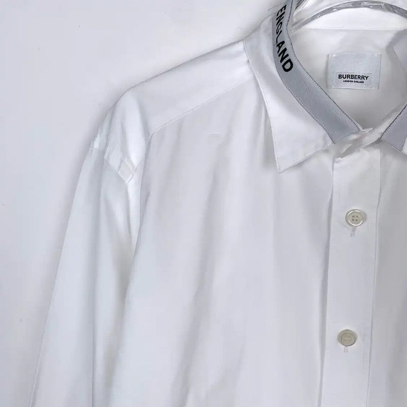 Burberry Burberry Men's White Cotton Long Sleeve Shirt Size US M / EU 48-50 / 2 - 3 Thumbnail