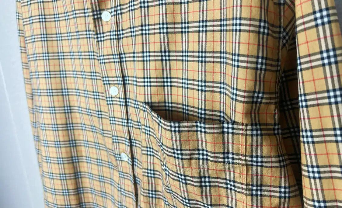 Burberry Burberry Men's Yellow Cotton Shirt Size US S / EU 44-46 / 1 - 3 Thumbnail