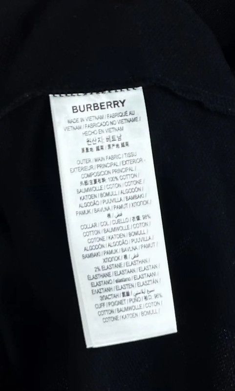 Burberry Burberry Black Cotton Men's Polo Shirt Size US XS / EU 42 / 0 - 5 Thumbnail