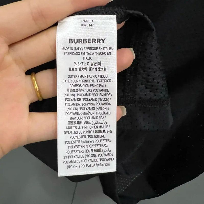 Burberry Burberry Black Cotton Short Sleeve T-Shirt Size US M / EU 48-50 / 2 - 4 Thumbnail