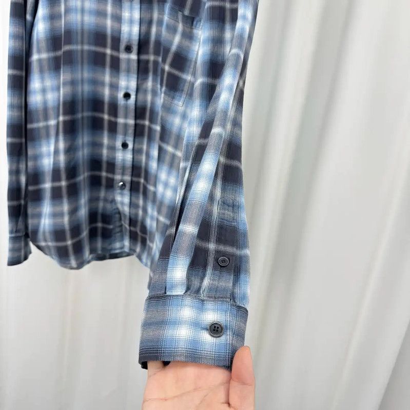 Burberry Burberry Blue Gray Long Sleeve Men's Shirt Size US XL / EU 56 / 4 - 4 Thumbnail