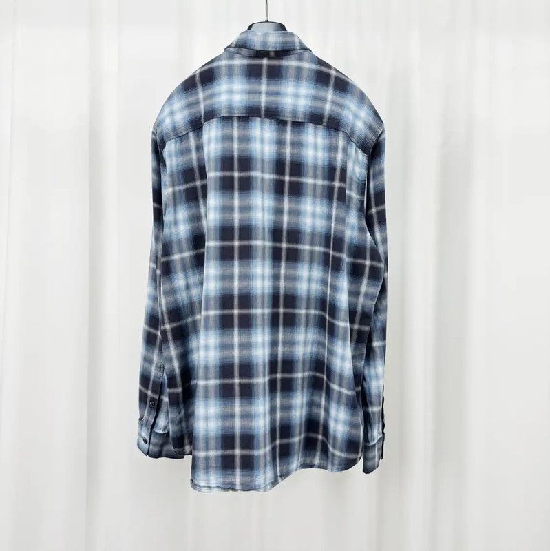 Burberry Burberry Blue Gray Long Sleeve Men's Shirt Size US XL / EU 56 / 4 - 2 Thumbnail