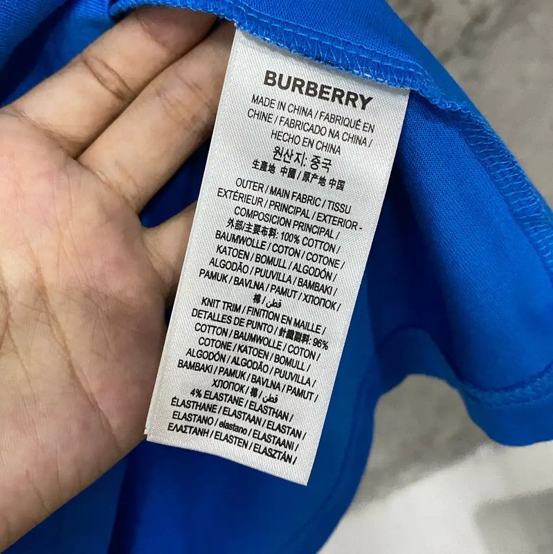 Burberry Burberry Summer Blue Cotton Short Sleeve T-Shirt Size US XXS / EU 40 - 6 Thumbnail