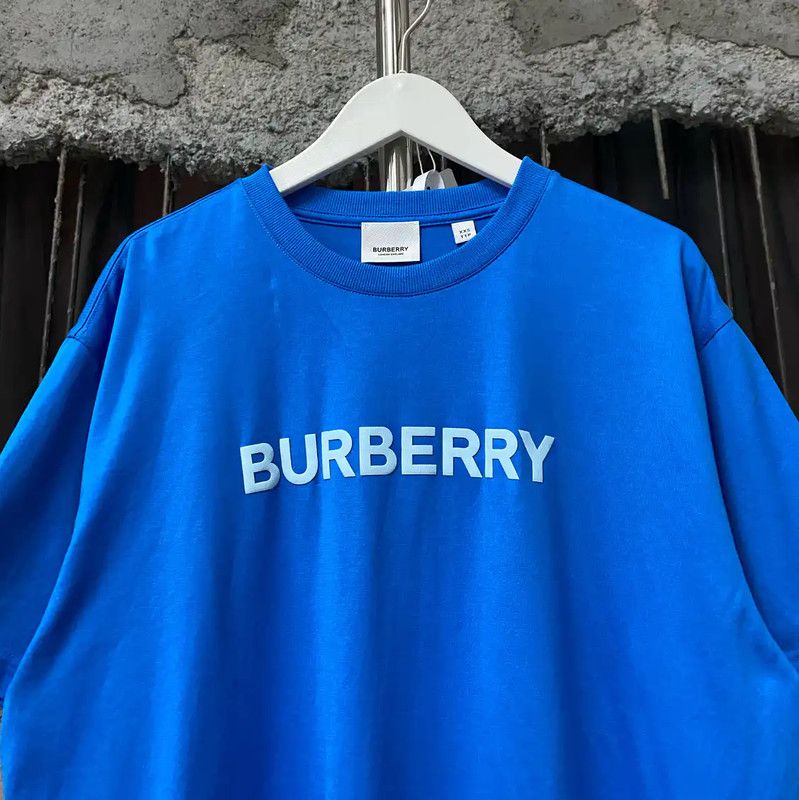Burberry Burberry Summer Blue Cotton Short Sleeve T-Shirt Size US XXS / EU 40 - 3 Thumbnail