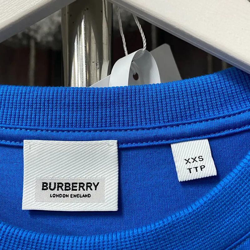 Burberry Burberry Summer Blue Cotton Short Sleeve T-Shirt Size US XXS / EU 40 - 5 Thumbnail