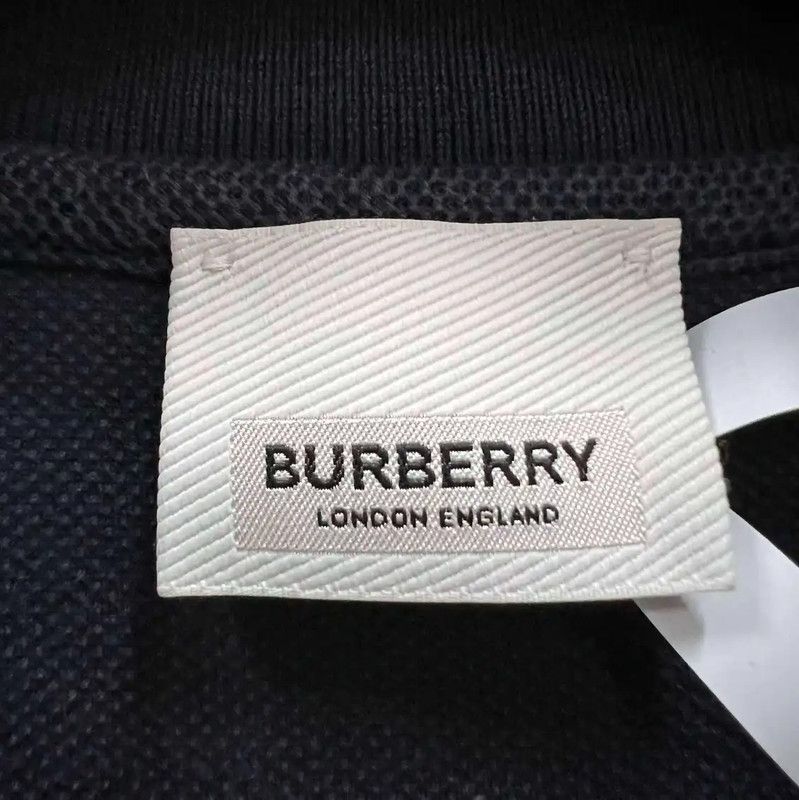 Burberry Burberry Men's Navy Cotton Short Sleeve Polo Size US M / EU 48-50 / 2 - 5 Thumbnail