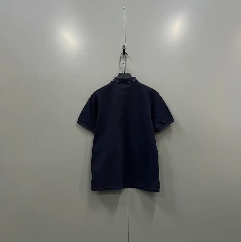 Burberry Burberry Men's Navy Cotton Short Sleeve Polo Size US M / EU 48-50 / 2 - 2 Thumbnail