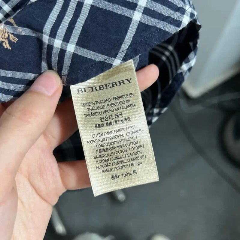 Burberry Burberry Gray Plaid Long Sleeve Shirt Size US M / EU 48-50 / 2 - 4 Thumbnail