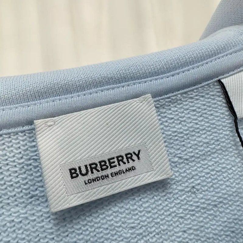 Burberry Burberry Light Blue Logo Men's Hoodie Size US L / EU 52-54 / 3 - 5 Thumbnail