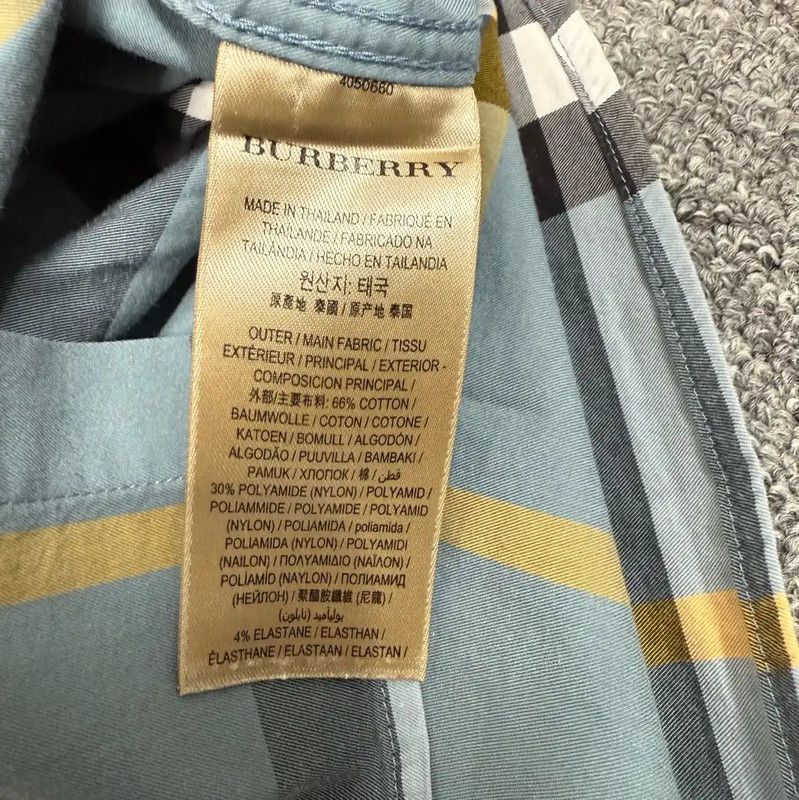 Burberry Burberry Color Block Cotton Shirt for Men Size US M / EU 48-50 / 2 - 4 Thumbnail