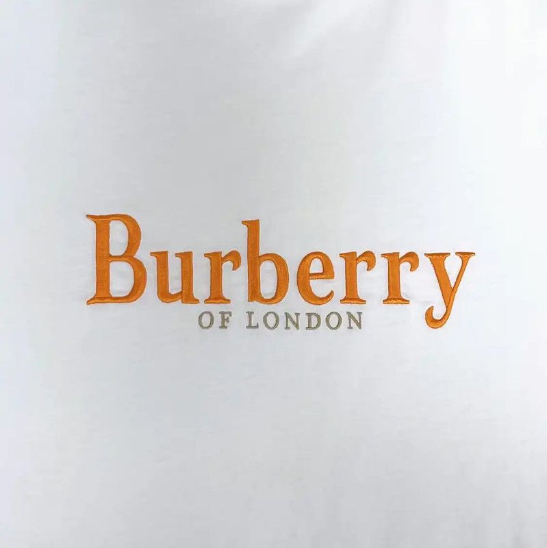 Burberry Burberry White Cotton Embroidered T-Shirt for Men Size US M / EU 48-50 / 2 - 3 Thumbnail