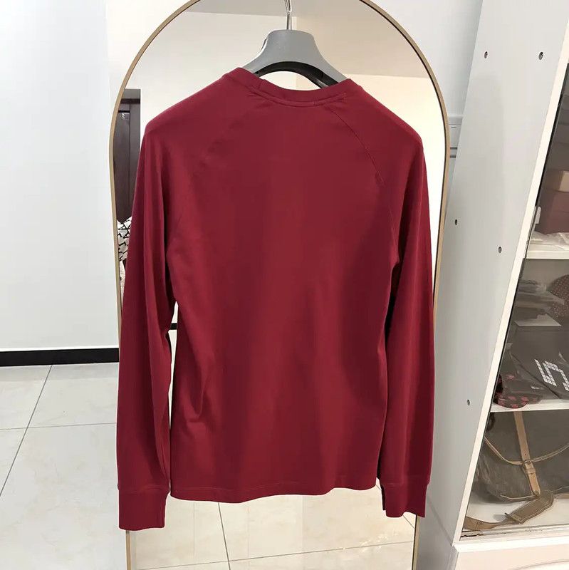 Burberry Burberry Red Cotton Long Sleeve Tee Shirt Size US M / EU 48-50 / 2 - 7 Thumbnail