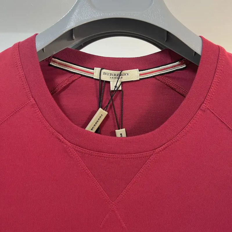 Burberry Burberry Red Cotton Long Sleeve Tee Shirt Size US M / EU 48-50 / 2 - 2 Thumbnail