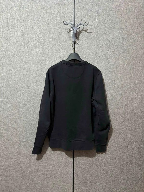Burberry Burberry Black Cotton Logo Sweatshirt for Men Size US M / EU 48-50 / 2 - 2 Thumbnail