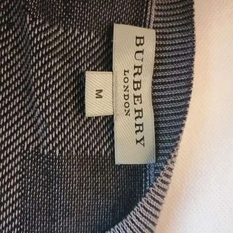Burberry Burberry Gray Silk Check Knit Sweater Size US M / EU 48-50 / 2 - 4 Thumbnail
