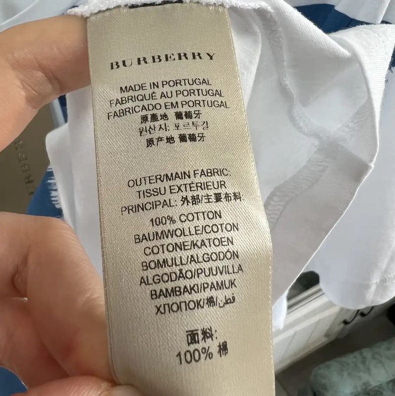 Burberry Burberry Summer White Cotton Short Sleeve T-Shirt Size US XL / EU 56 / 4 - 5 Thumbnail