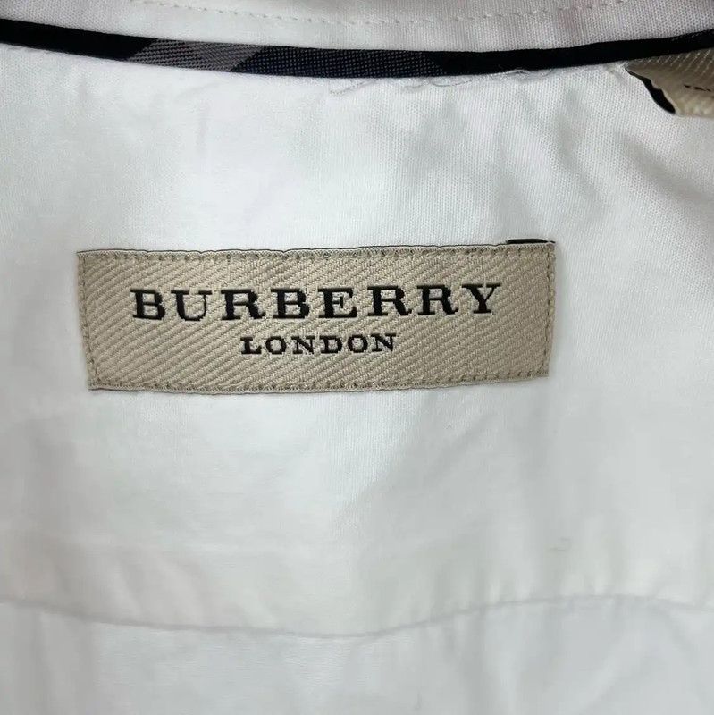 Burberry Burberry White Cotton Long Sleeve Shirt Size US M / EU 48-50 / 2 - 3 Thumbnail