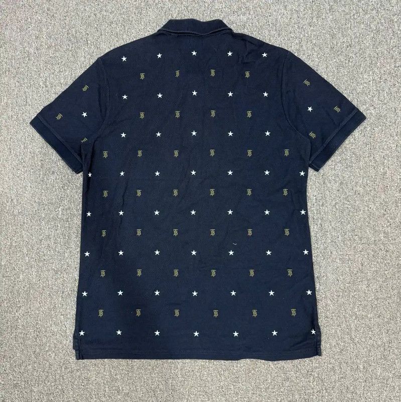 Burberry Burberry Blue Cotton Men's Polo Shirt Size US L / EU 52-54 / 3 - 2 Thumbnail