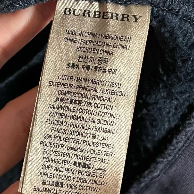 Burberry Burberry Navy Cotton Zip-Up Hoodie for Men Size US S / EU 44-46 / 1 - 4 Thumbnail