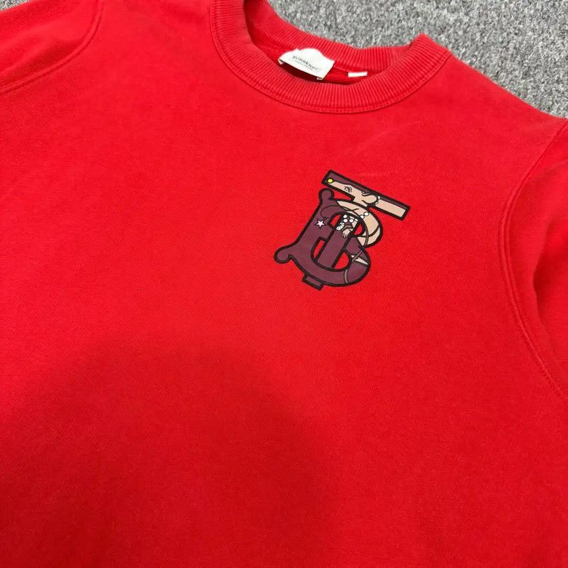 Burberry Burberry Men's Red Cotton Sweatshirt Size US M / EU 48-50 / 2 - 3 Thumbnail