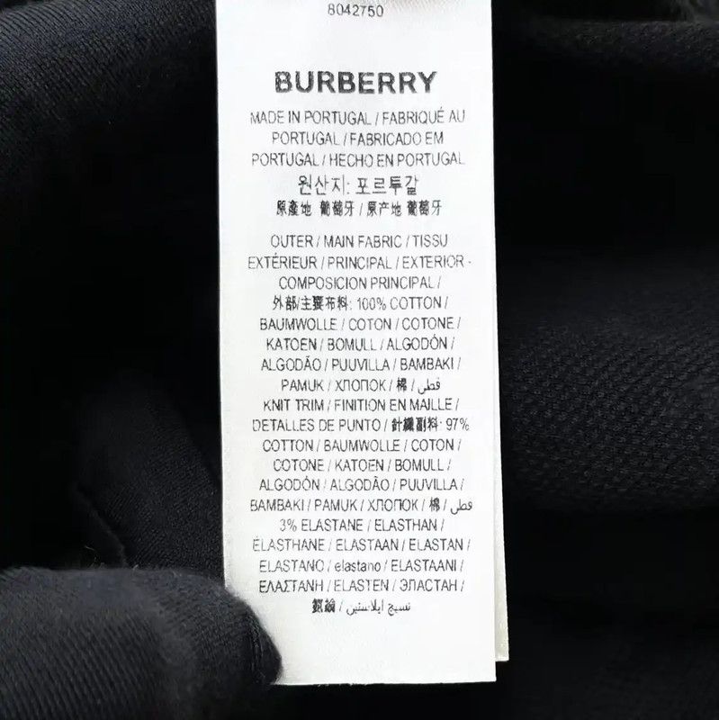 Burberry Burberry Black Embroidered Cotton Polo Shirt Size US S / EU 44-46 / 1 - 4 Thumbnail
