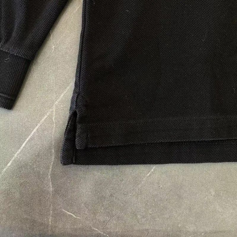 Burberry Burberry Black Cotton Long Sleeve Polo Size US XXL / EU 58 / 5 - 5 Thumbnail