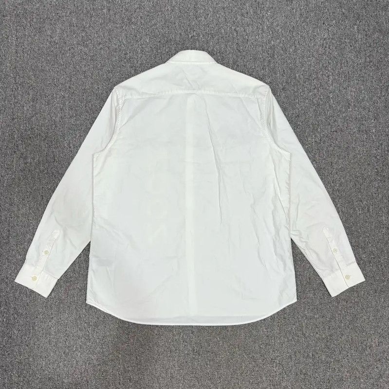 Burberry Burberry White Cotton Long Sleeve Shirt Size US M / EU 48-50 / 2 - 2 Thumbnail