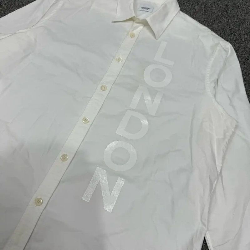 Burberry Burberry White Cotton Long Sleeve Shirt Size US M / EU 48-50 / 2 - 3 Thumbnail