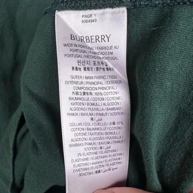 Burberry Burberry Green Cotton Short Sleeve T-shirt Size US S / EU 44-46 / 1 - 5 Thumbnail