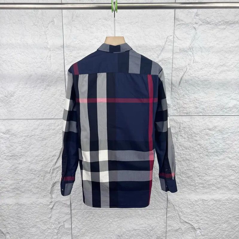 Burberry Burberry Men's Long Sleeve Cotton Shirt Size US XS / EU 42 / 0 - 2 Thumbnail