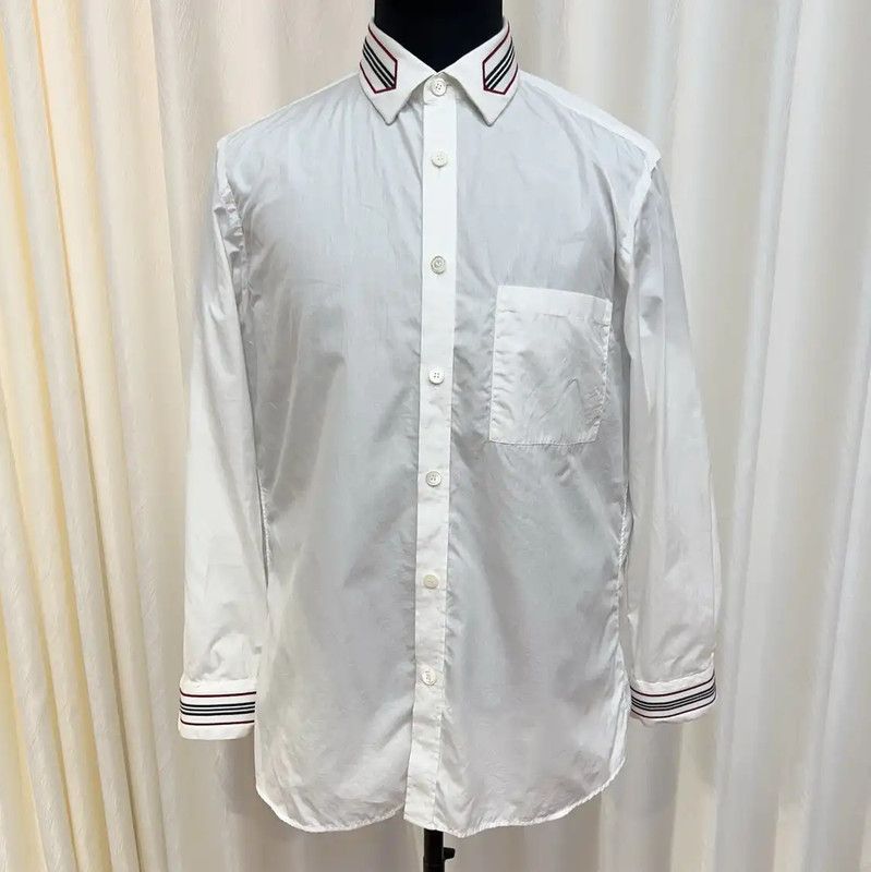 Burberry Burberry White Long Sleeve Men's Shirt Size US L / EU 52-54 / 3 - 2 Thumbnail