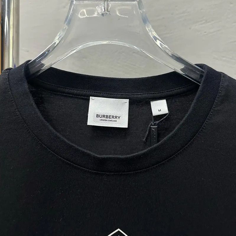Burberry Burberry Black Cotton Logo Men's T-Shirt Size US M / EU 48-50 / 2 - 3 Thumbnail