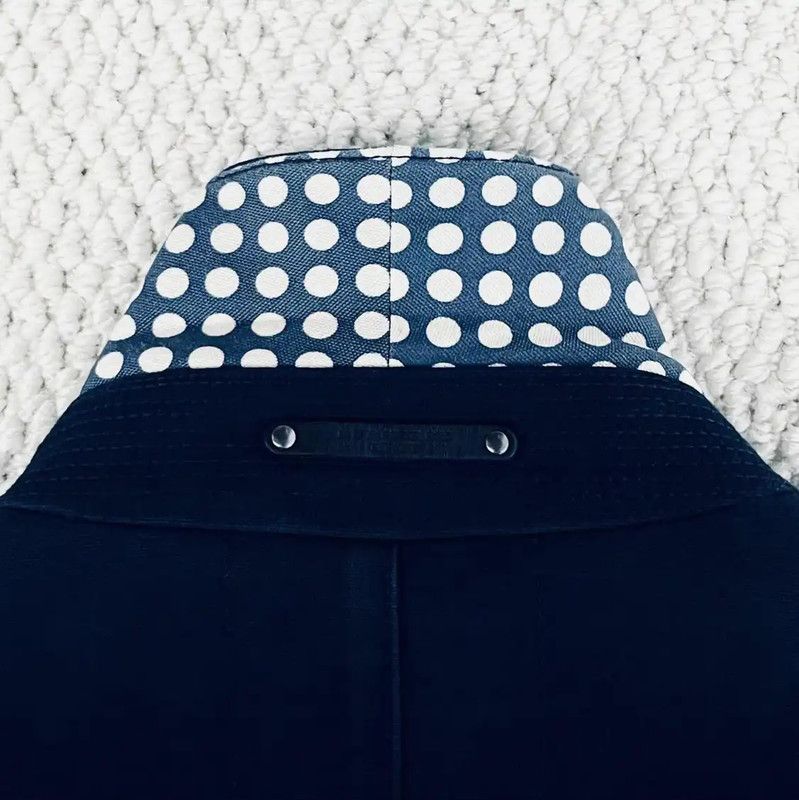 Burberry Burberry Cotton Polka Dot Mid-Length Coat Size US M / EU 48-50 / 2 - 5 Thumbnail
