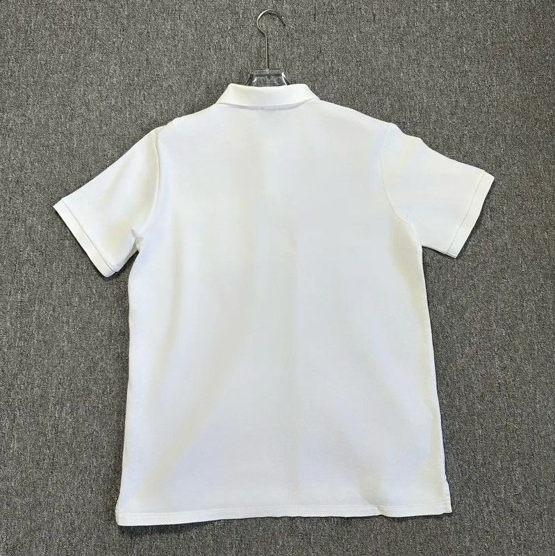 Burberry Burberry Men's White Short Sleeve Polo Shirt Size US L / EU 52-54 / 3 - 4 Thumbnail