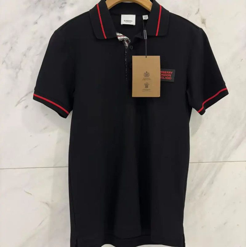 Burberry Burberry Short Sleeve Black Polo Shirt Size US XXS / EU 40 - 6 Thumbnail