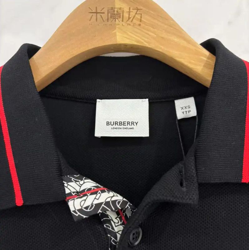Burberry Burberry Short Sleeve Black Polo Shirt Size US XXS / EU 40 - 3 Thumbnail
