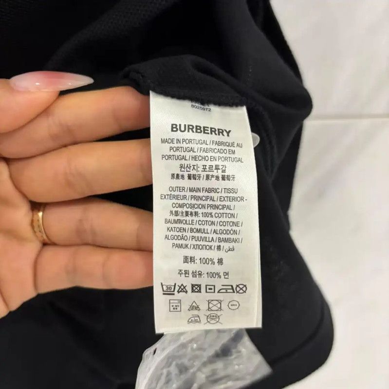 Burberry Burberry Short Sleeve Black Polo Shirt Size US XXS / EU 40 - 5 Thumbnail