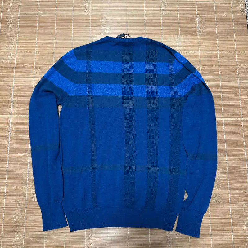 Burberry Burberry Blue Wool Blend Check Knit Sweater Size US S / EU 44-46 / 1 - 2 Thumbnail