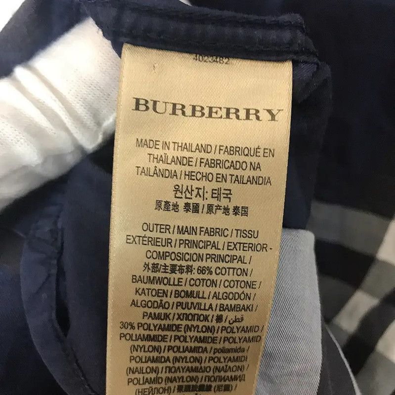 Burberry Burberry Men's Cotton Check Shirt in Dark Blue Size US S / EU 44-46 / 1 - 4 Thumbnail