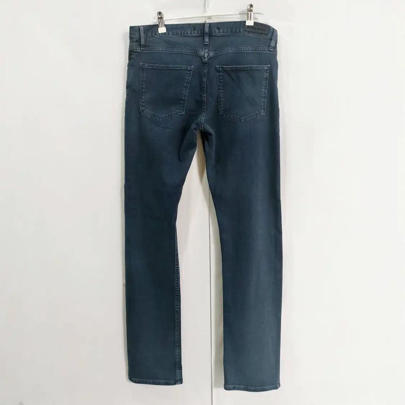 Burberry Burberry Blue Cotton Logo Casual Pants Size US 32 / EU 48 - 2 Thumbnail