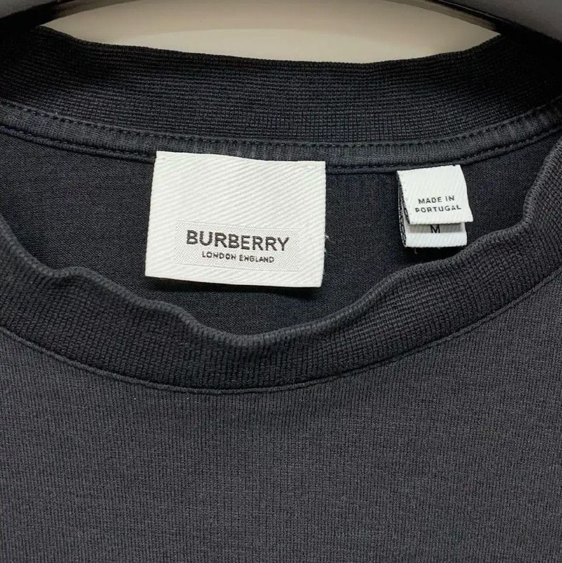 Burberry Burberry Black Cotton Men's T-shirt Size US M / EU 48-50 / 2 - 7 Thumbnail