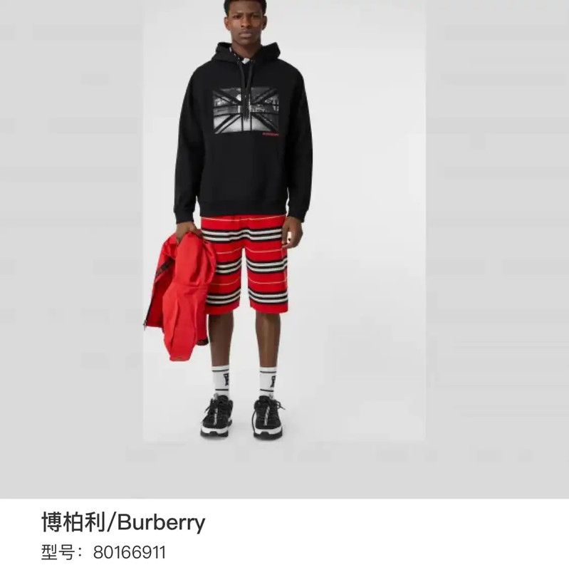 Burberry Burberry Black Cotton Men's Hoodie Size US L / EU 52-54 / 3 - 6 Thumbnail