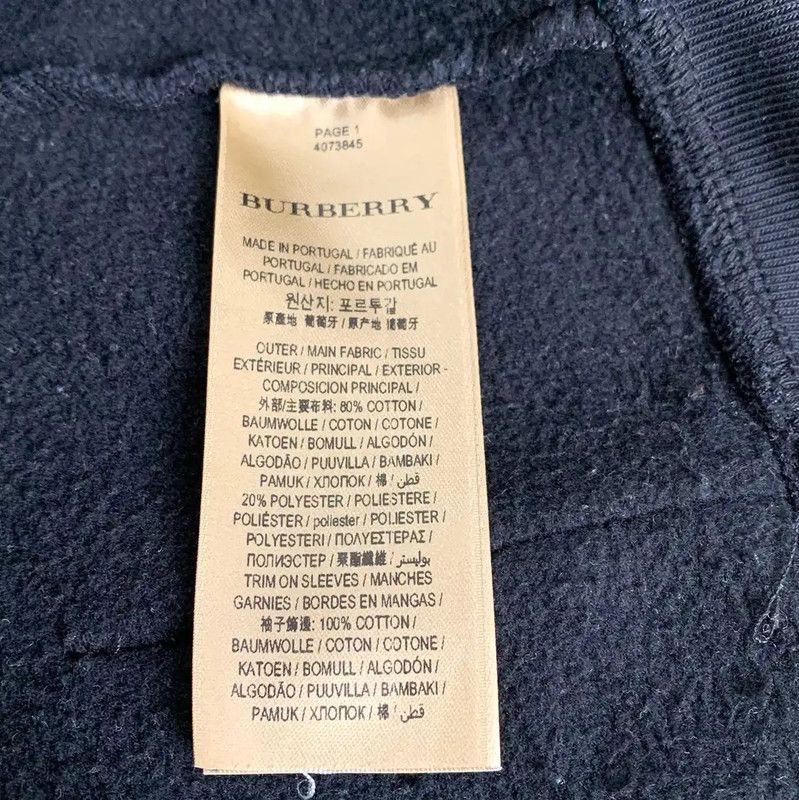 Burberry Burberry Men's Navy Cotton Jacket Size US XS / EU 42 / 0 - 6 Thumbnail