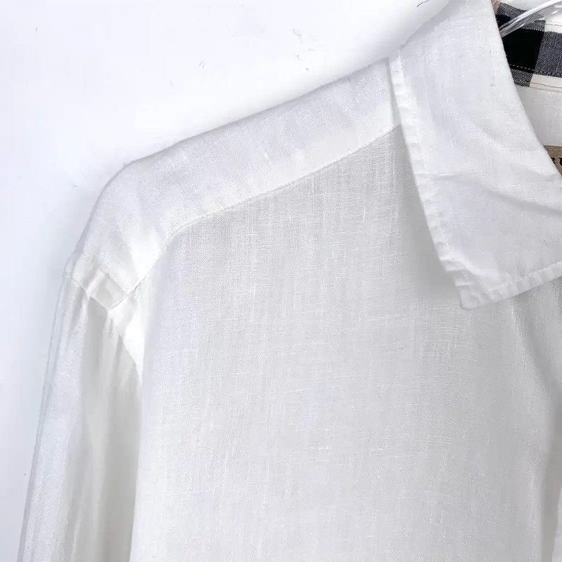 Burberry Burberry White Long Sleeve Men's Shirt Size US S / EU 44-46 / 1 - 3 Thumbnail