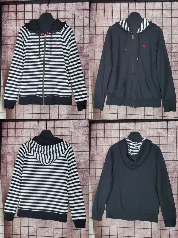 Burberry Burberry Black Cotton Embroidered Cardigan Size US M / EU 48-50 / 2 - 2 Thumbnail