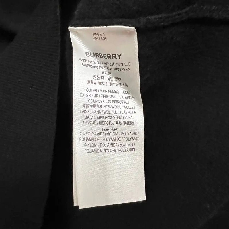 Burberry Burberry Black Wool Sweater for Men Size US M / EU 48-50 / 2 - 5 Thumbnail