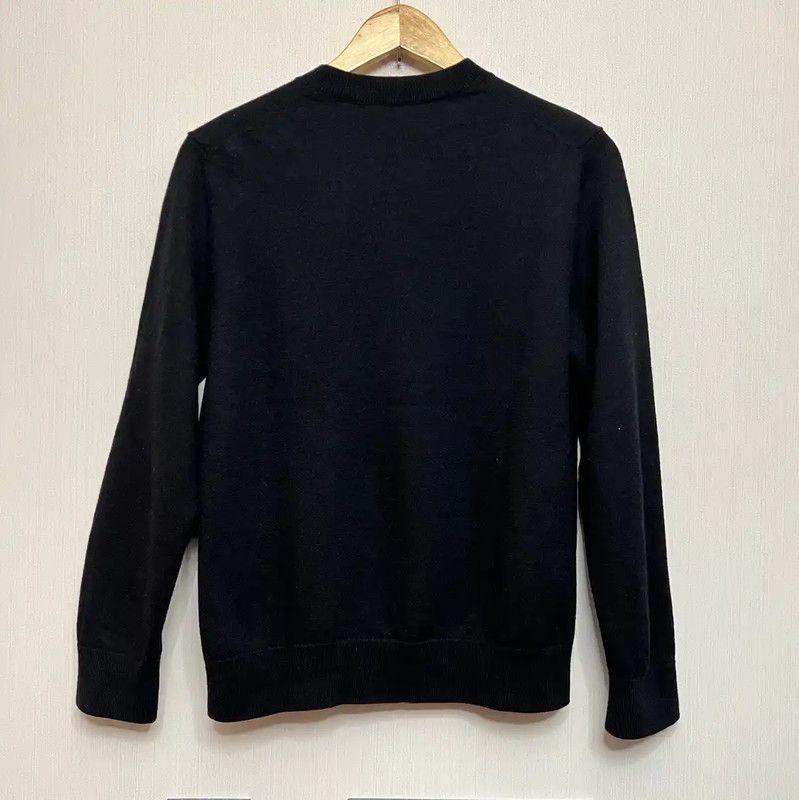 Burberry Burberry Black Wool Sweater for Men Size US M / EU 48-50 / 2 - 2 Thumbnail