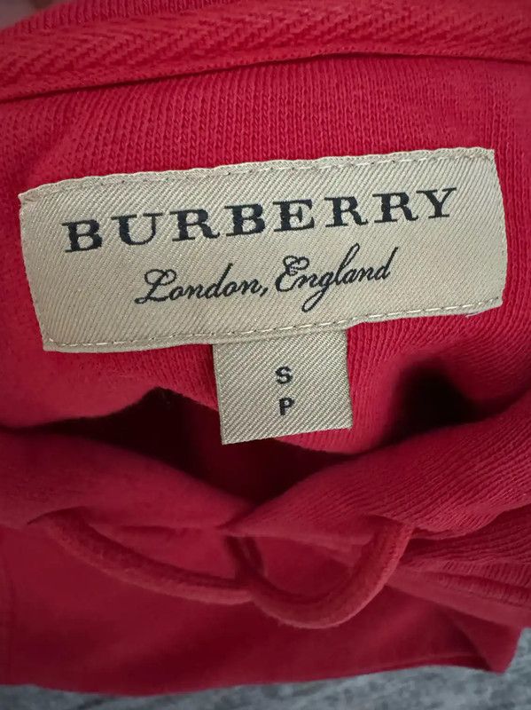 Burberry Burberry Red Cotton Logo Hoodie for Men Size US S / EU 44-46 / 1 - 3 Thumbnail
