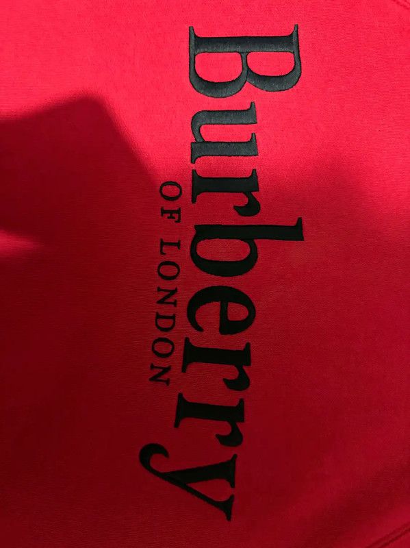 Burberry Burberry Red Cotton Logo Hoodie for Men Size US S / EU 44-46 / 1 - 4 Thumbnail